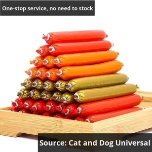 Chien haute teneur en protéines écologique lyophilisé biologique poulet jambon saucisse <span class=keywords><strong>nourriture</strong></span> pour animaux de compagnie friandises avec vitamines et minéraux en vrac en gros - Product Image 5