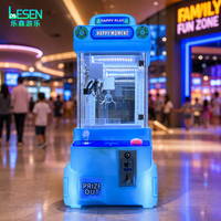 Mini machine à griffes à fort rendement avec accepteur de billets, jeu de grue à prix Happy Play pour centres d'amusement et magasins de détail