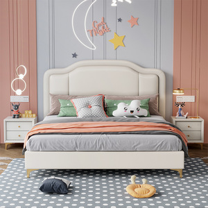Letto Tatami Moderno Minimalista in Legno Massello e Pelle con Contenitore per Bambini e Ragazzi, Misure 12m/15m, Letto Singolo per Camera da Letto Genitore-Figlio - Product Image 3