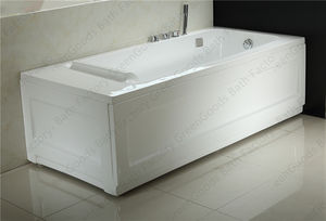 CE Acrylique Rectangulaire Tablier <span class=keywords><strong>Baignoire</strong></span> avec Incurvée Appui-Tête - Product Image 3