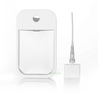 Atomiseur de parfum à pompe en plastique pour pulvérisateur de carte de crédit de 45ml PETG PP flacon pulvérisateur portable de poche rechargeable pour désinfectant pour les mains