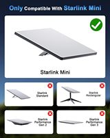 Support magnétique Starlink Mini pour toit, résistant aux intempéries, cadre en aluminium blanc, protection en acrylique, sans perçage, pour camping-car, SUV, camion, bateau, fixation sécurisée