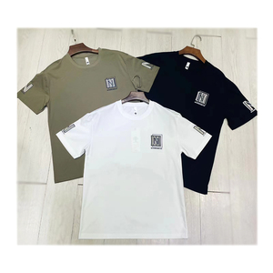 <span class=keywords><strong>G</strong></span>-SDQL coton T-shirt pour hommes décontracté Streetwear broderie <span class=keywords><strong>N</strong></span> T-shirt personnalisé haute qualité coton à manches courtes T-shirt Simples - Product Image 1