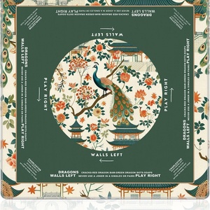 Mahjong Table Mat, Cross-border Anti-slip, Silent, <b>Edge</b>-locking <b>Rubber</b> Pad, Washable, Wrinkle-resistant, Multi-person Table - Product Image 3