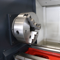 Tour CNC horizontal à banc plat YH6150, machine à tournage CNC 2 axes pour métaux, longueur de pièce maximale 850 mm pour tiges et disques