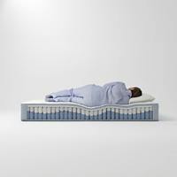 Hochwertige Doppel-Orthopädische Latex-Memory-Foam-Matratze mit Kühlfunktion, King-Size, Vakuumverpackt in einer Box, Komprimierte Taschenfederkernmatratze