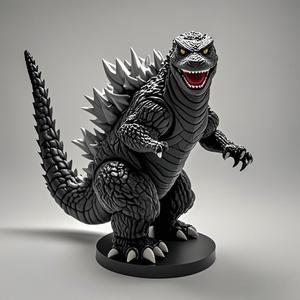 Boneka Monster rumah dalam ruangan, seni kerajinan Resin dilukis tangan karakter Model dalam ruangan