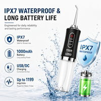 Irrigador Dental Inalámbrico Mejorado, Irrigador Bucal Portátil Recargable, Irrigador de Agua Impermeable IPX7