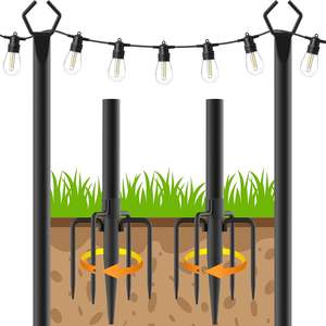 Support d'<span class=keywords><strong>éclairage</strong></span> de patio d'arrière-cour de <span class=keywords><strong>terrasse</strong></span> de jardin de mariage de partie support d'<span class=keywords><strong>éclairage</strong></span> décoratif <span class=keywords><strong>poteau</strong></span> de lumière de ficelle - Product Image 1