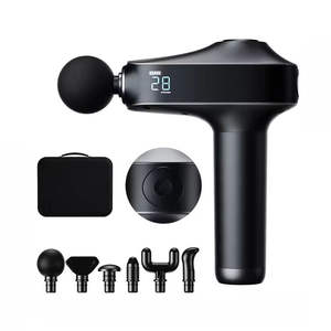 Nueva Pistola de Masaje de Bajo Ruido con Motor sin Escobillas de 30 Velocidades, Batería de 1200mAh, Control de Tiempo de Percusión para Tejido Profundo y Músculos Corporales - Product Image 6