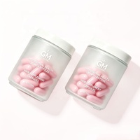 Bouteilles en verre givré rondes à large ouverture de 150 ml et 180 ml pour les soins de santé, pot cosmétique pour capsules de compléments alimentaires, pilules de vitamines