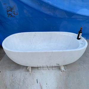 BLVE Design moderne salle de <span class=keywords><strong>douche</strong></span> Composite pierre naturelle <span class=keywords><strong>baignoire</strong></span> autoportante marbre italien salle de bain baignoires et baignoires - Product Image 5