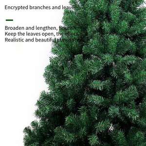 Árbol de Navidad de PVC de Alta Calidad con Escena Familiar de Lujo, Adornos para el Hogar, Soporte de Hierro Encriptado, Material Metálico - Product Image 4