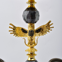 Chicha Eagle Taille Moyenne (Options 4 ou 2 Tuyaux Disponibles) Construction Métal & Verre Stock d'Exportation Expédition Rapide