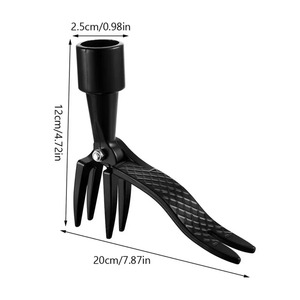 Outil de désherbage manuel à 4 griffes en acier inoxydable, extracteur de racines, outil de désherbage pour pelouse, jardin, économiseur de travail - Product Image 4