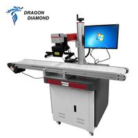 Système de positionnement automatique visuel CCD Machine de marquage laser UV 5W refroidie à l'eau Bande transporteuse Marqueur laser UV avec caméra CCD
