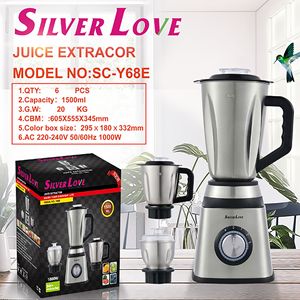Extractor <span class=keywords><strong>de</strong></span> Jugos <span class=keywords><strong>El</strong></span>éctrico Multifuncional <span class=keywords><strong>de</strong></span> 1000W, <span class=keywords><strong>el</strong></span> Más Vendido en África, 1500ML, Acero Inoxidable, Molinillo en Seco, Licuadora en Húmedo, 3 Recipientes - Product Image 5