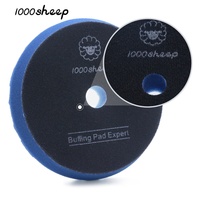 1000Sheep Disque de polissage conique en mousse bleu extra fin de 6 pouces, personnalisé OEM, pour polisseuse de carrosserie automobile avec garantie de 3 ans