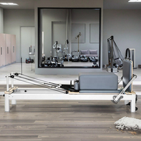 Reformer de Pilates Ajustable de Aluminio Premium ONEMAX, Esponja 45D, Ahorro de Espacio, para Gimnasio, Fortalecimiento del Core y Salud