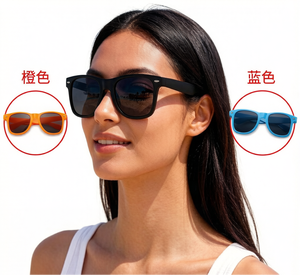 Gafas de Sol Clásicas de Plástico con Logotipo Impreso Personalizado, Venta al Por Mayor, Baratas, para Hombre y Mujer, Regalo Promocional para Fiestas - Product Image 2