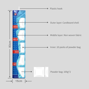 Fonte Direta Da Fábrica <span class=keywords><strong>1kg</strong></span> Recipiente De Armazenamento Pólo Seco Dessecante De Carga Com Cabide Armadilha De Umidade Rápida - Product Image 5
