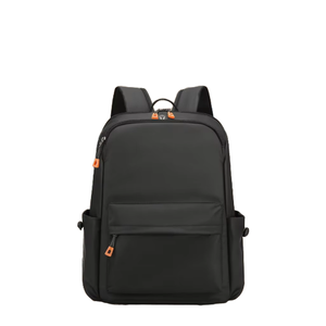 Mochila Negra Casual con Logotipo de Marca Personalizado para Mujeres Universitarias, Diseño Simple, Impermeable, de Poliéster y PVC, con Compartimento para Portátil - Product Image 2