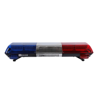 Barre lumineuse LED robuste avec sirène 1200 mm, barre lumineuse d'avertissement montée sur le toit pour camion de remorquage, véhicule d'urgence