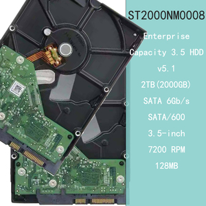 Disque dur interne ST2000NM0008 2 To 3,5 pouces 7200 tr/min SATA 6 Gbit/s 128 Mo de cache, disque dur d'entreprise pour serveur et stockage de centre de données - Product Image 1