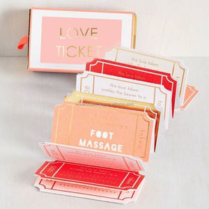 Tarjetas de vales <span class=keywords><strong>para</strong></span> <span class=keywords><strong>parejas</strong></span> plegadas con impresión en papel personalizada, cupones de amor con caja de cajón - Product Image 2