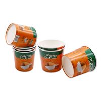Gobelet à crème glacée imprimé avec logo personnalisé Bols de yaourt glacé jetables Gobelet en papier pour crème glacée avec couvercle