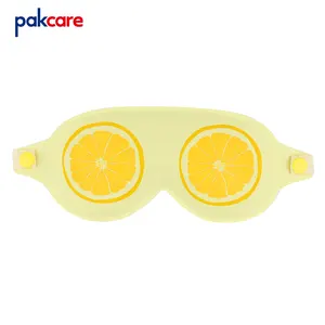 Poliestere personalizzato di patch occhio con modello di frutta gel freddo ghiaccio maschera per gli occhi per le ragazze regalo
