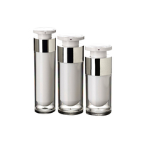 Flacon acrylique à pression sans air pour sérum 15 ml, bouteille avec pompe, flacon de lotion en plastique, contenant cosmétique, sans air
