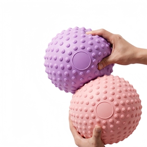 Antislip Customizable Pilates Fitness Yoga <b>Ball</b> PVC 25cm Diameter Yoga <b>Ball</b> <b>Massage</b> With Raised Dots - Product Image 4