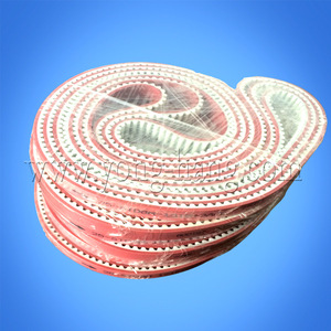 Yonghang T10 Pu Synchronous <b>Belt</b> <b>Red</b> Apl Adhesive Wear Resistant For Glass Edging Machines - Product Image 2
