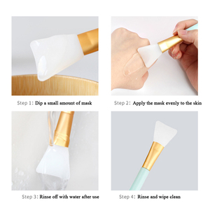 Wholesale Custom Logo Soft Silicone Face Mask Brush DIY <strong>Makeup</strong> <strong>Tools</strong> Facial Mud Mask Applicator Brush - Product Image 3