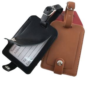 Nouvelle étiquette de bagage de carte d'embarquement d'<span class=keywords><strong>avion</strong></span> multicolore de luxe étiquette de valise en cuir PU créative avec étiquette nominative personnalisée - Product Image 2