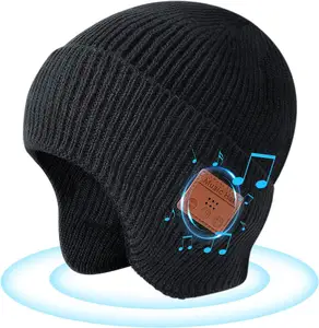 Casque musical sans fil, <span class=keywords><strong>bonnet</strong></span> <span class=keywords><strong>avec</strong></span> haut-parleurs stéréo et microphone - Product Image 1