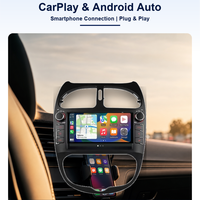 Autoradio multimédia Linux avec GPS intégré, CarPlay et USB pour tableau de bord 7 pouces Peugeot 206 2000-2008