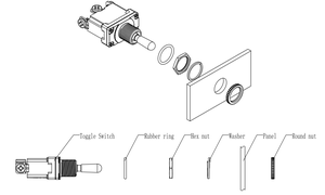Fabricante de interruptores TOOWEI 2 polos 4 pines 12V 220V 2 posiciones interruptor de palanca de encendido/apagado - Product Image 6