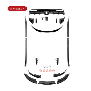 MSL ชุดบอดี้สีดำเงาสำหรับ Tesla รุ่น<span class=keywords><strong>3</strong></span>ใหม่สภาพด้านหน้าลิปสปอยเลอร์กระโปรงข้างกระโปรงข้างชุดบอดี้ดิฟฟิวเซอร์ด้านหลัง - Product Image 6