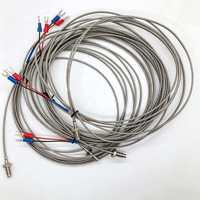 Sonda Termopar Tipo K con Tornillo M6, Sensor de Temperatura de Acero Inoxidable de Alta Temperatura para Monitoreo de Equipos e Instrumentos Industriales