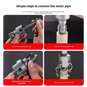 <span class=keywords><strong>FLX</strong></span> nouveau PPR tuyau intérieur extérieur outil de filetage Version de mise à niveau universel résistant à l'usure en acier allié coupe-fil 1/2 ''3/4'' modèle - Product Image 4