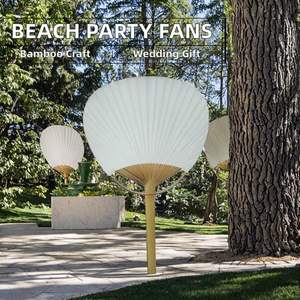 Recuerdos de Boda, Abanicos de Papel Blanco Chino para Fiestas en la Playa y Accesorios de Fotografía - Product Image 4