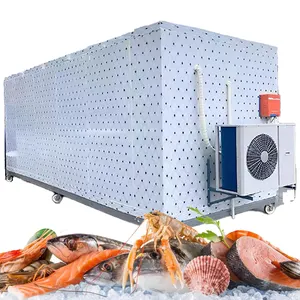 Portable Commercial Chiller Freezer With Core Gear Component 100mm Panel Thickness For Poultry Supermarket Farms Food Shops