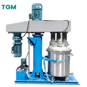 Floor Stand Triple Shaft Disperser Mixer Machine com raspador de parede para alta viscosidade Produtos