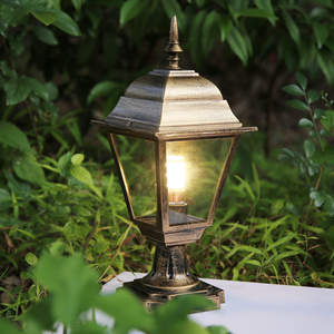 Moderno de alta calidad al aire libre impermeable <span class=keywords><strong>antiguo</strong></span> aluminio jardín Pilar luz puerta columna valla lámpara - Product Image 2