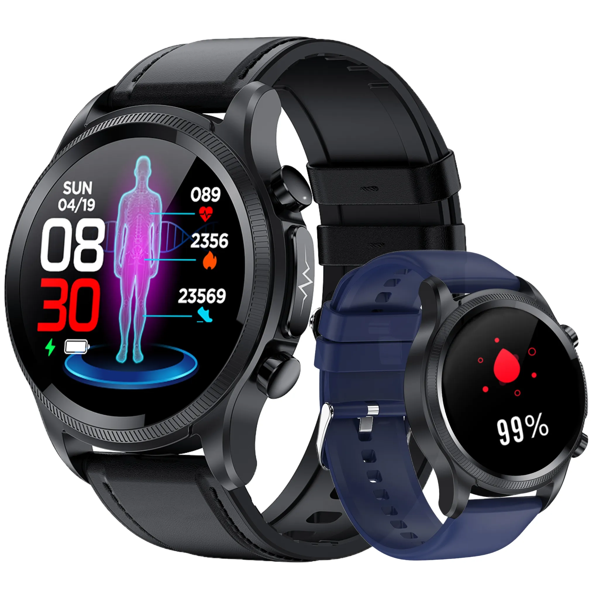 2024 nuovo schermo rotondo orologio intelligente Multi Sport modalità Multi funzione di monitoraggio della salute moda impermeabile Design