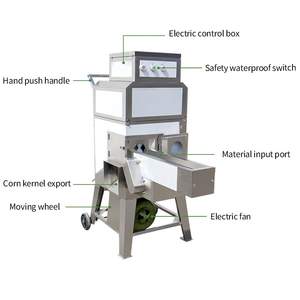 Machine de diagramme de décortiqueur de maïs sucré coquille de maïs tendre frais éplucheur commercial - Product Image 5