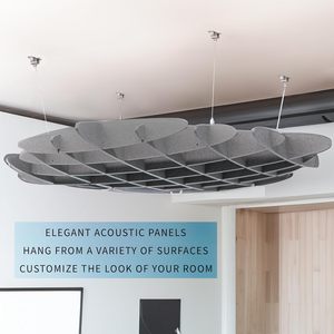 Panneaux acoustiques de conception de modè<span class=keywords><strong>le</strong></span> 3D moderne pour hôtels studios de <span class=keywords><strong>musique</strong></span> bureaux barrière de plafond en feutre pour animaux de compagnie annuler <span class=keywords><strong>le</strong></span> bruit tapissé <span class=keywords><strong>son</strong></span> - Product Image 5
