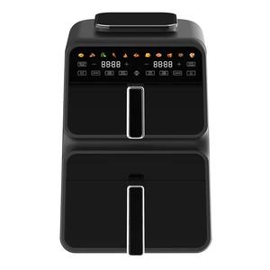 Prezzo di fabbrica doppio Stack <span class=keywords><strong>XL</strong></span> 6 + 7.2L 2 cestello <span class=keywords><strong>friggitrice</strong></span> <span class=keywords><strong>ad</strong></span> <span class=keywords><strong>aria</strong></span> forno con 2 cesti di frittura indipendenti doppia zona <span class=keywords><strong>friggitrice</strong></span> digitale - Product Image 3